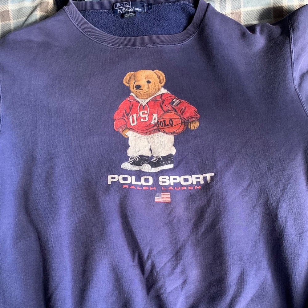 Vintage polo bear crew neck